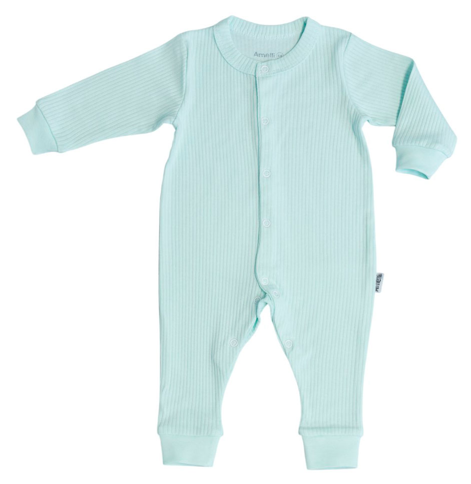 

Комбинезон для новорожденных Амелли бирюзовый, размер 62