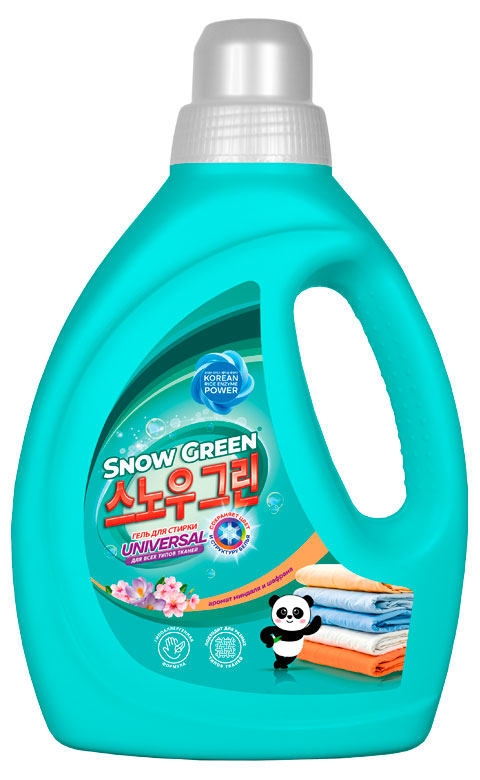 

Гель для стирки Snow Green универсальный с ароматом миндаля и шафрана, 1 л
