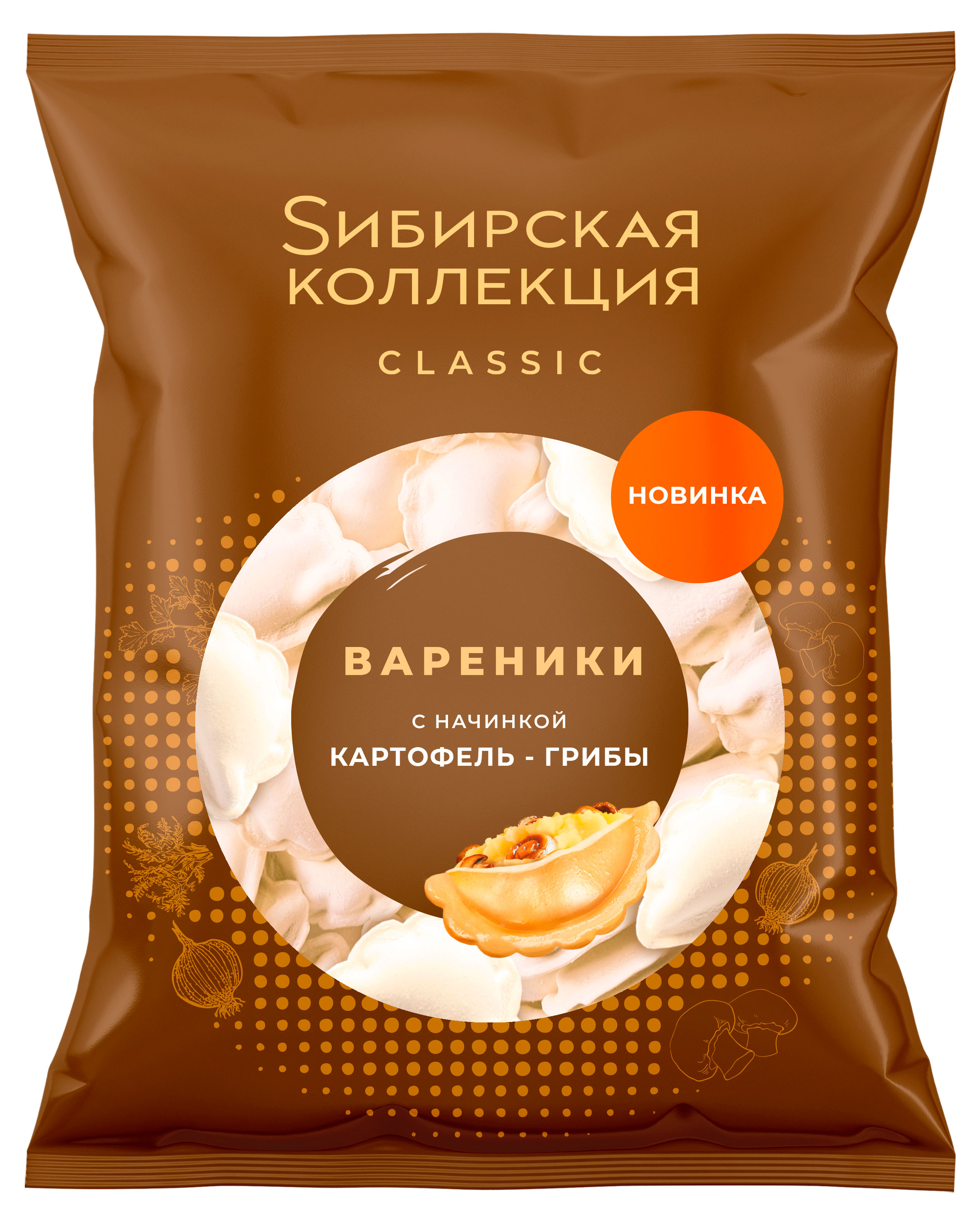 

Вареники Sибирская Коллекция с картофелем и грибами замороженные, 500 г