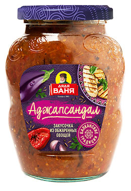 

Закуска из обжаренных овощей Дядя Ваня Аджапсандал, 350 г