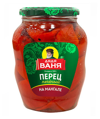 

Закуска Дядя Ваня Перец печеный на мангале, 680 г