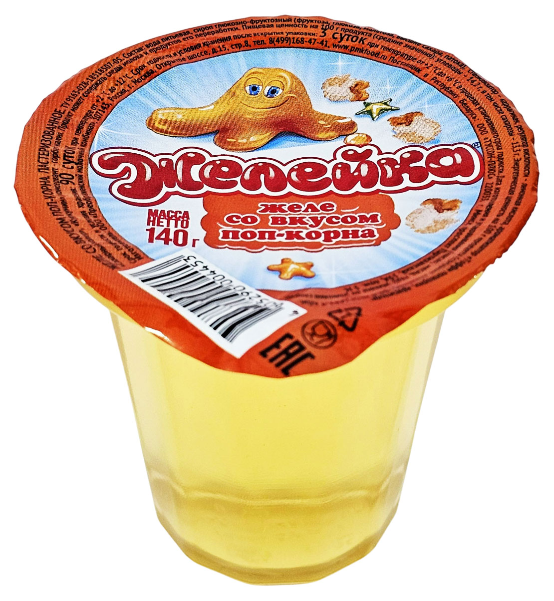Изображение товара Желе «Желейка» со вкусом поп-корн охлажденное, 140 г