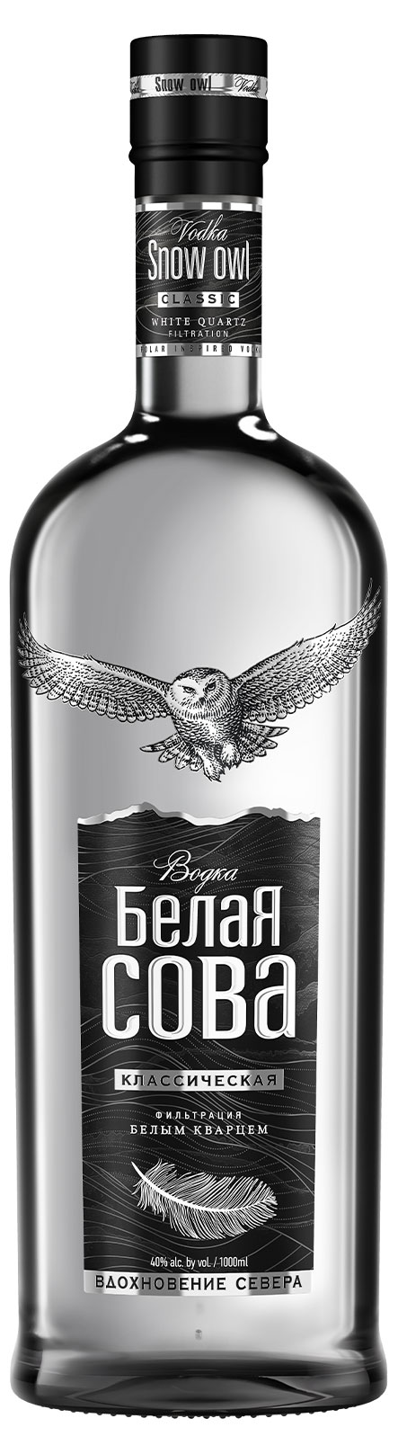 Изображение товара Водка "Белая Сова" Классическая 1 л