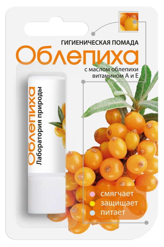 

Помада губная гигиеническая Лаборатория природы облепиха для детей и взрослых, 2,8 г