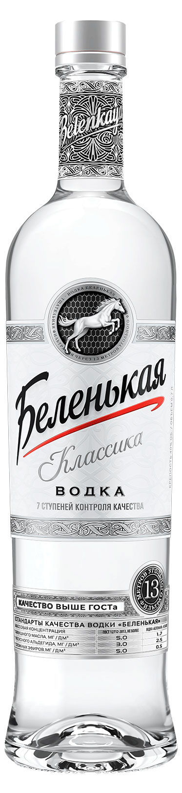 Изображение товара Водка Беленькая 0.7 л Россия классическая с натуральным медом