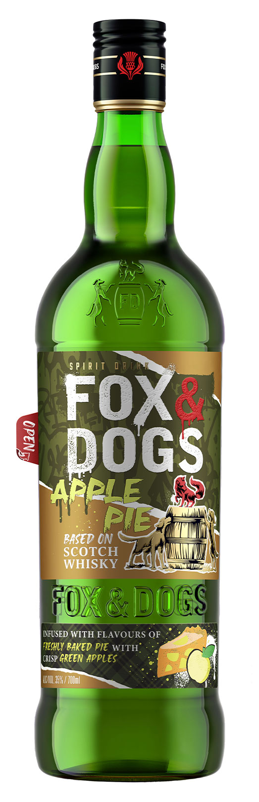 Изображение товара Висковой напиток Fox and Dogs Apple 0,7 л из России