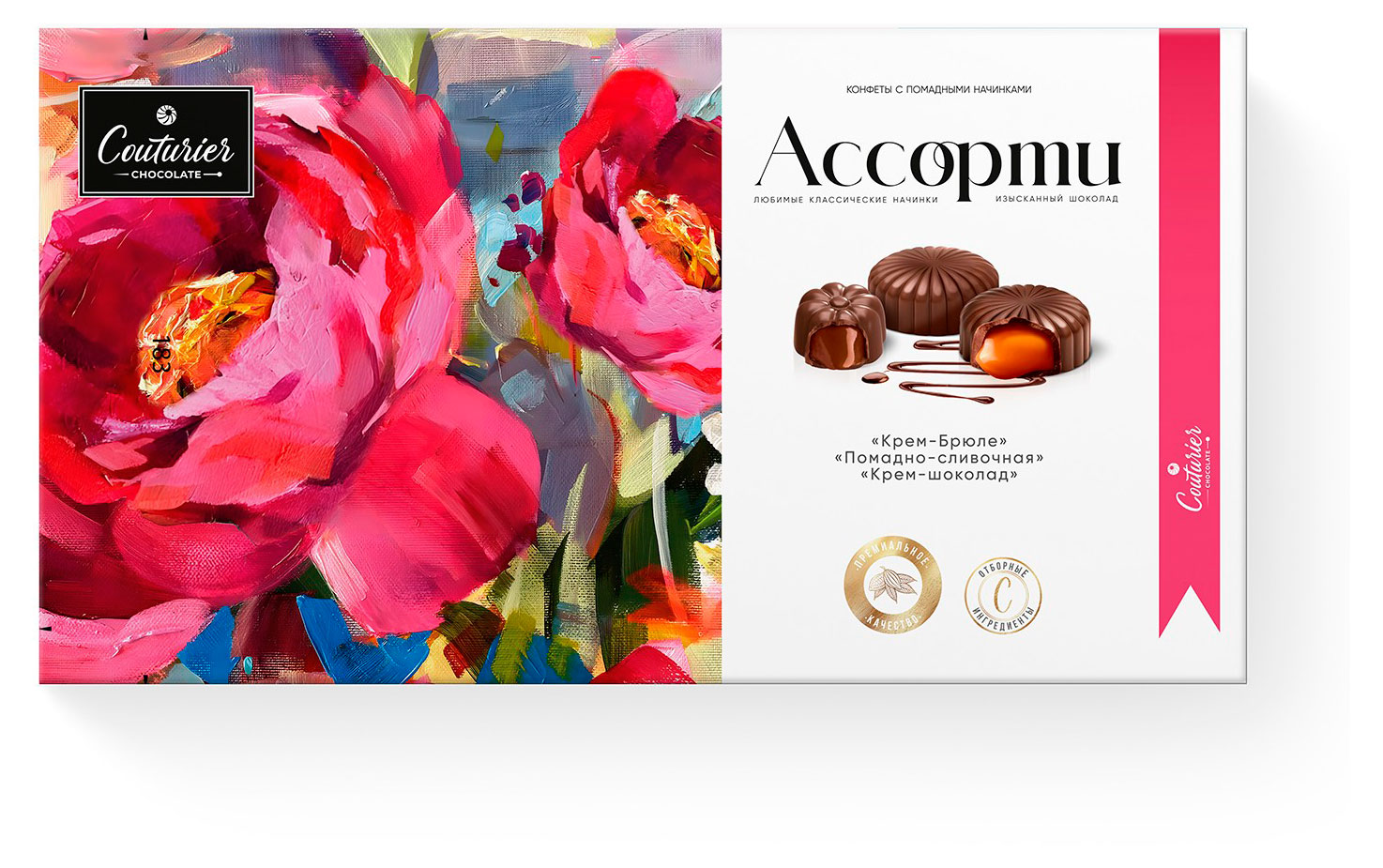 

Конфеты Couturier Пионы ассорти, 130 г