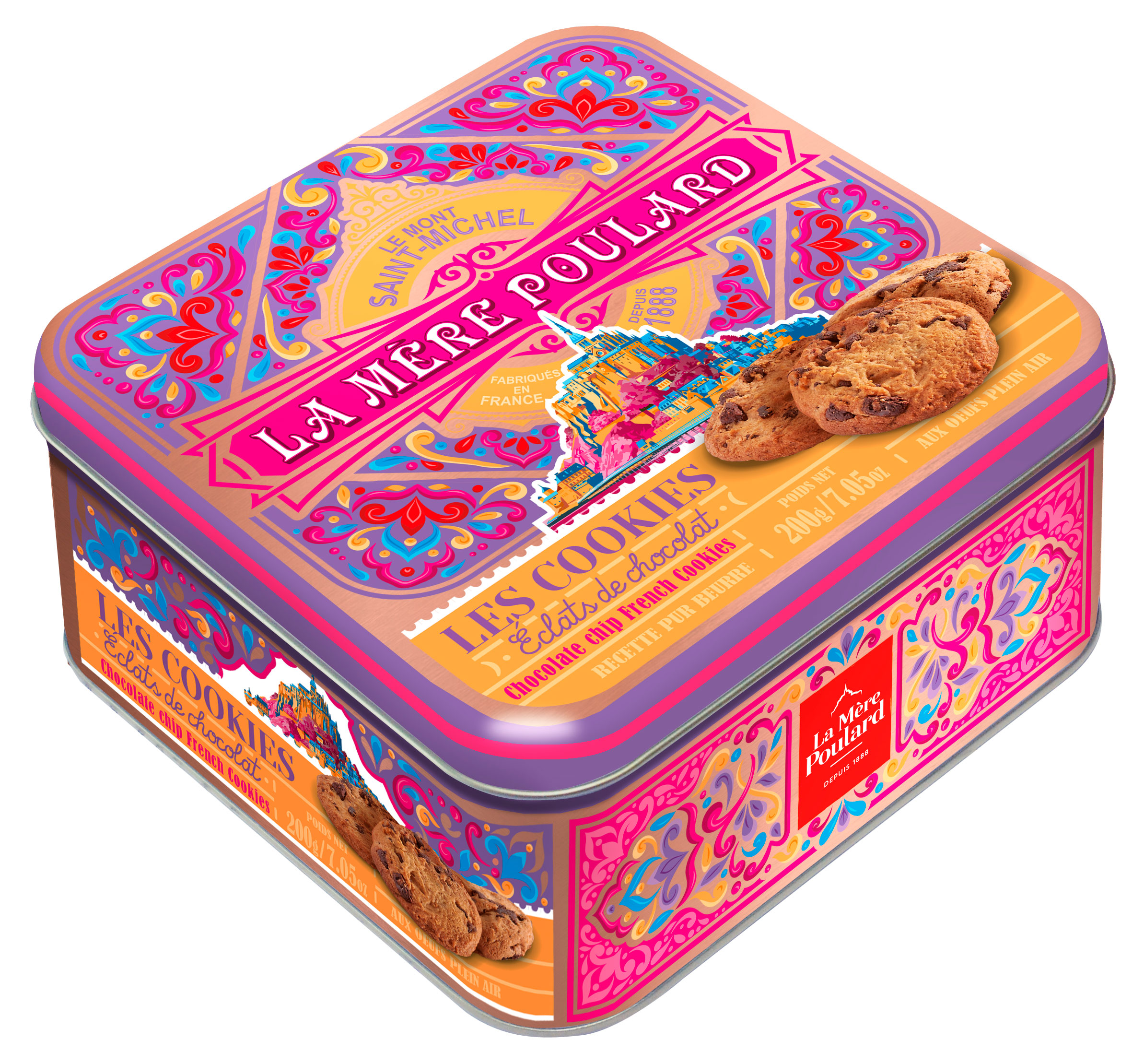 

Печенье песочное La Mere Poulard с шоколадной крошкой Франция, 200 г