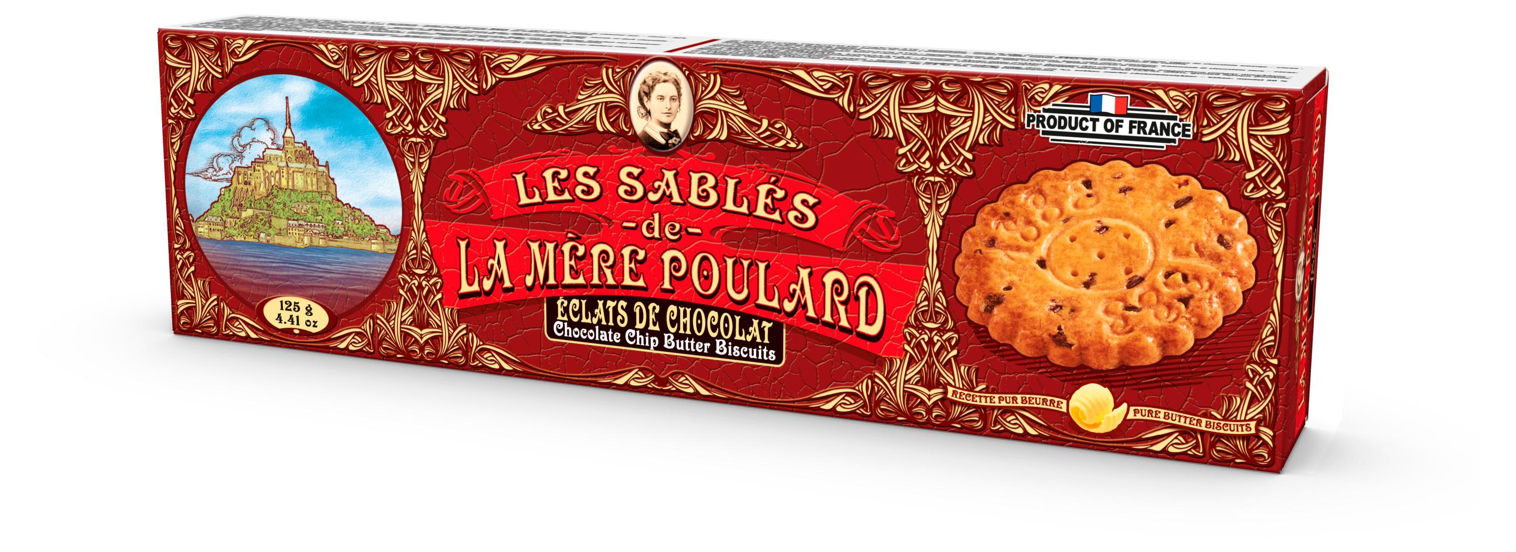 

Печенье песочное La Mere Poulard с шоколадной крошкой Франция, 125 г