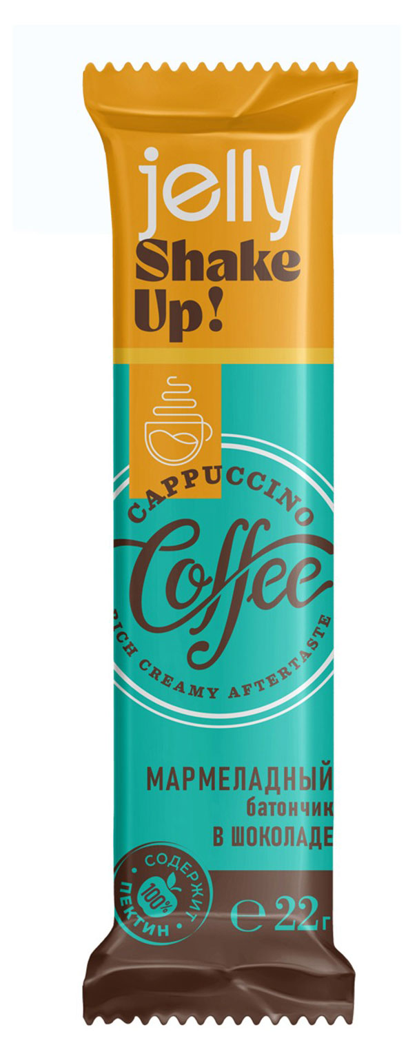 

Батончик мармеладный Couturier Jelly Shake Up со вкусом капучино в шоколаде, 22 г