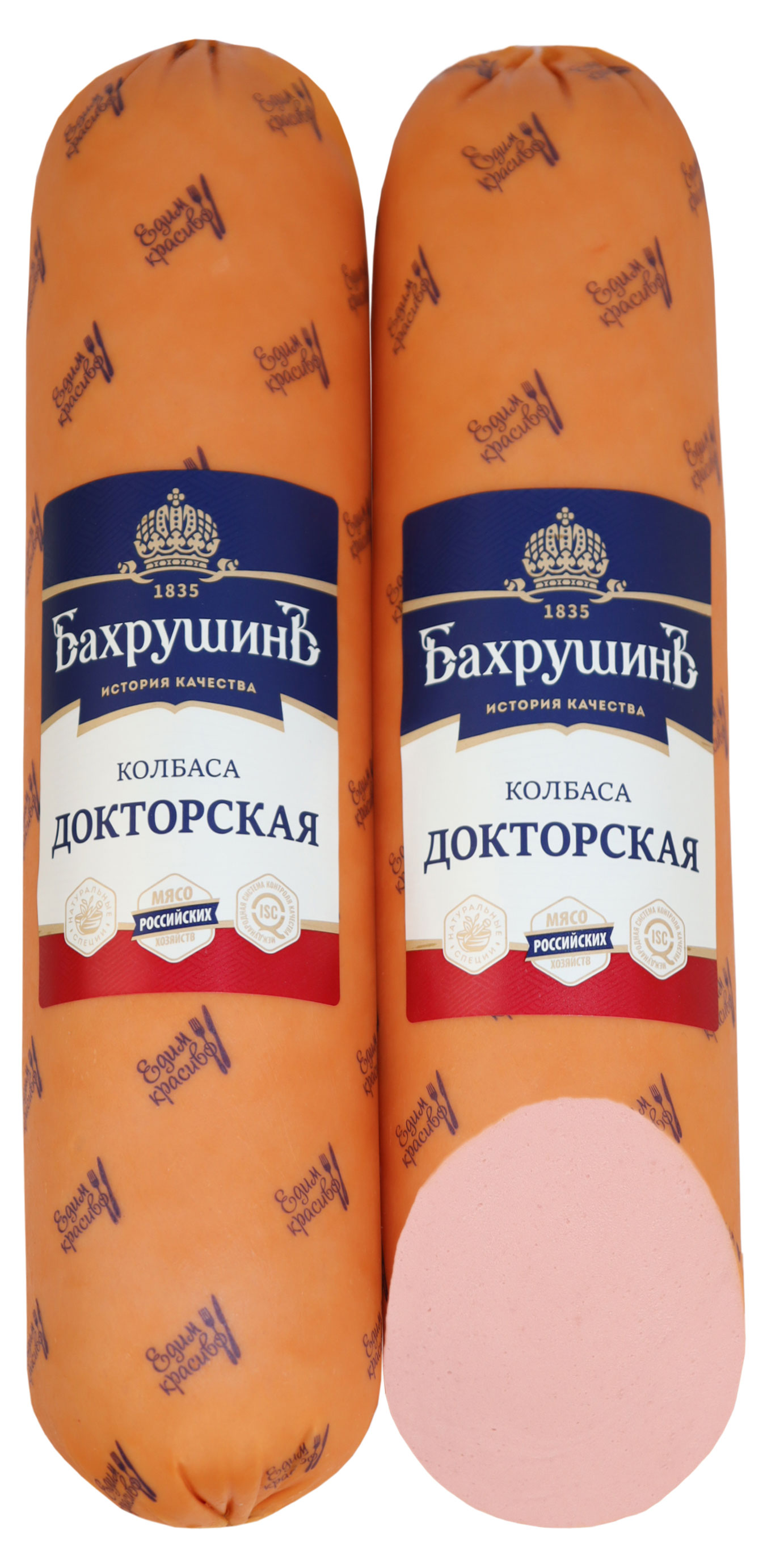 Изображение товара Колбаса вареная Бахрушинъ Докторская 300 г классическая