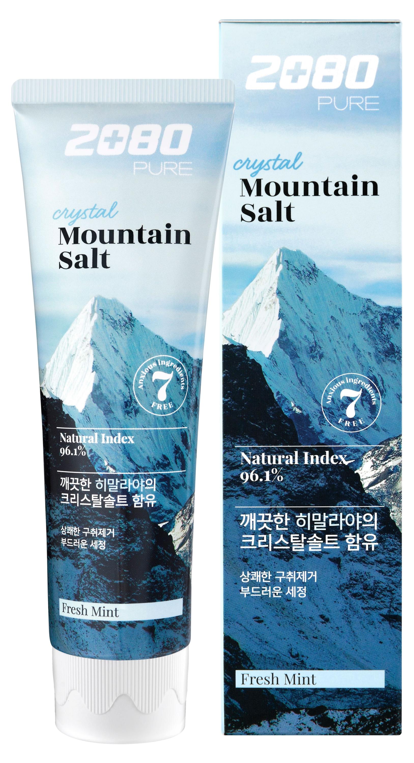Изображение товара Зубная паста Dental Clinic 2080 Mountain Salt Fresh Mint Гималайская соль Корея 120 г