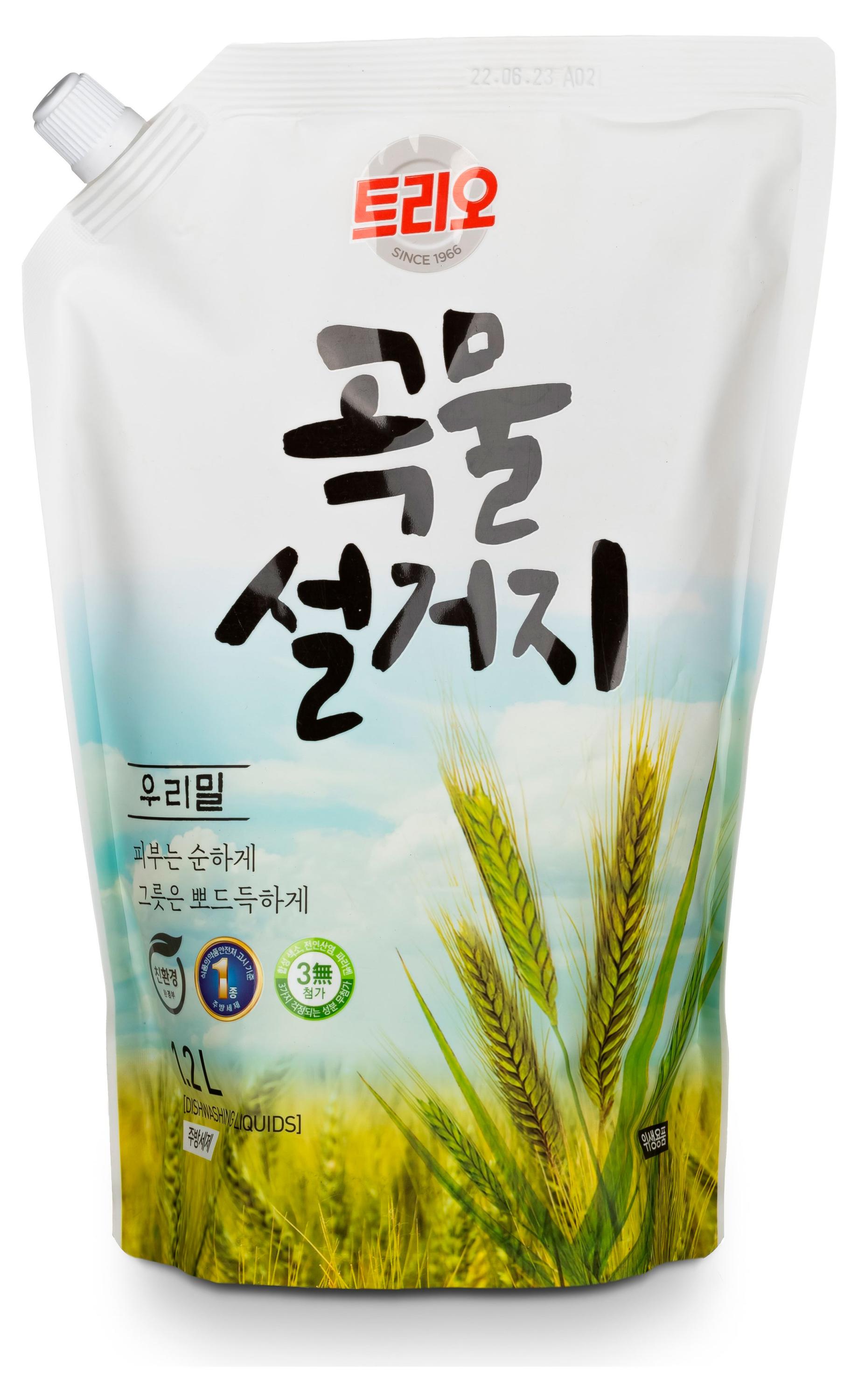 Изображение товара Средство для мытья посуды Kerasys Trio Grain Wheat 1,2 л Korea