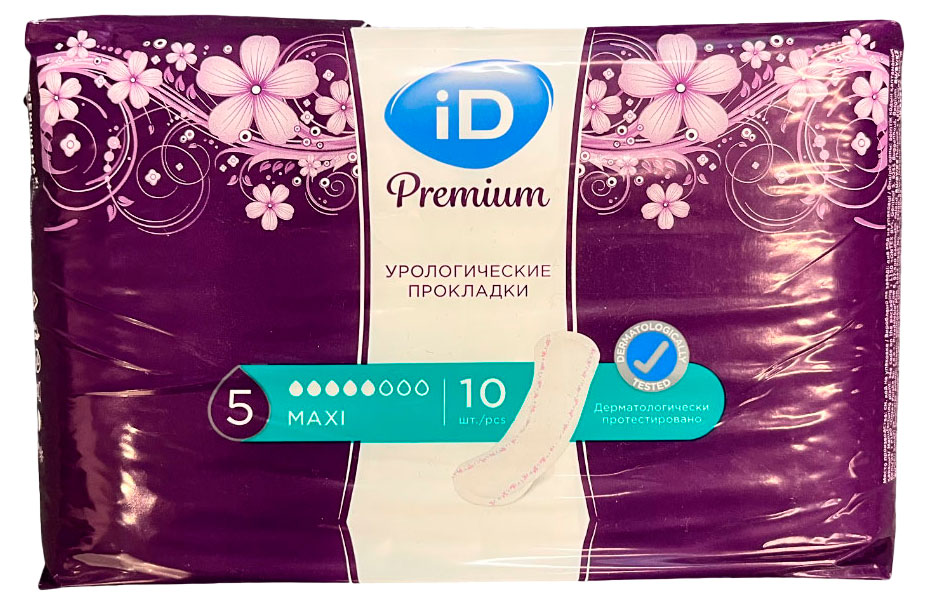 Изображение товара Прокладки урологические iD Light Premium Maxi Для средней степени недержания, 10 шт