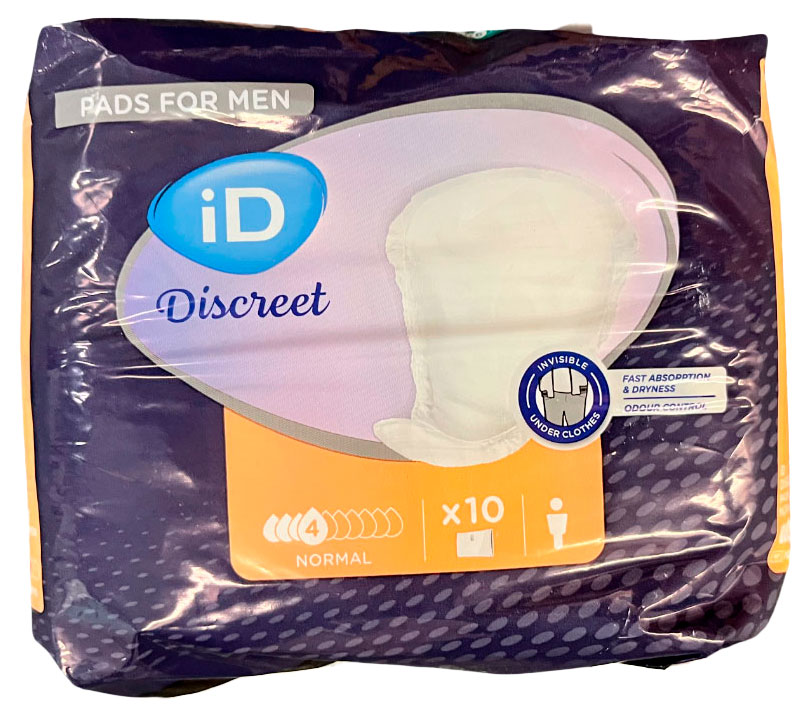 Изображение товара Прокладки урологические впитывающие iD for men Normal, 10 шт