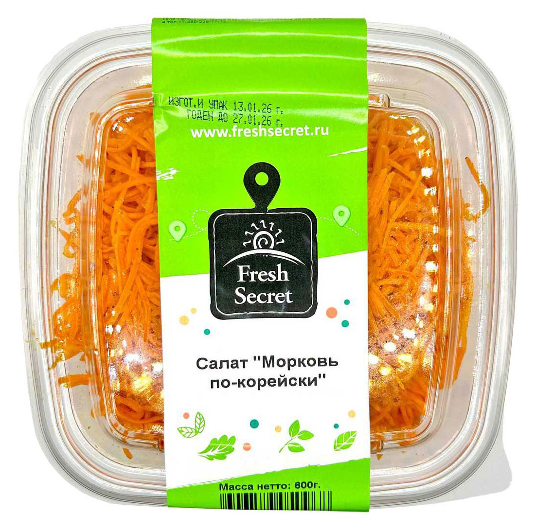 Изображение товара Морковь по-корейски Fresh Secret, 600 г - вкусная закуска