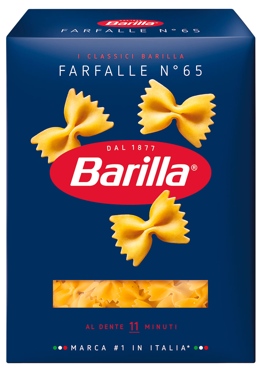 Изображение товара Макаронные изделия Barilla Farfalle № 65 бантики 400 г качество Италия Россия