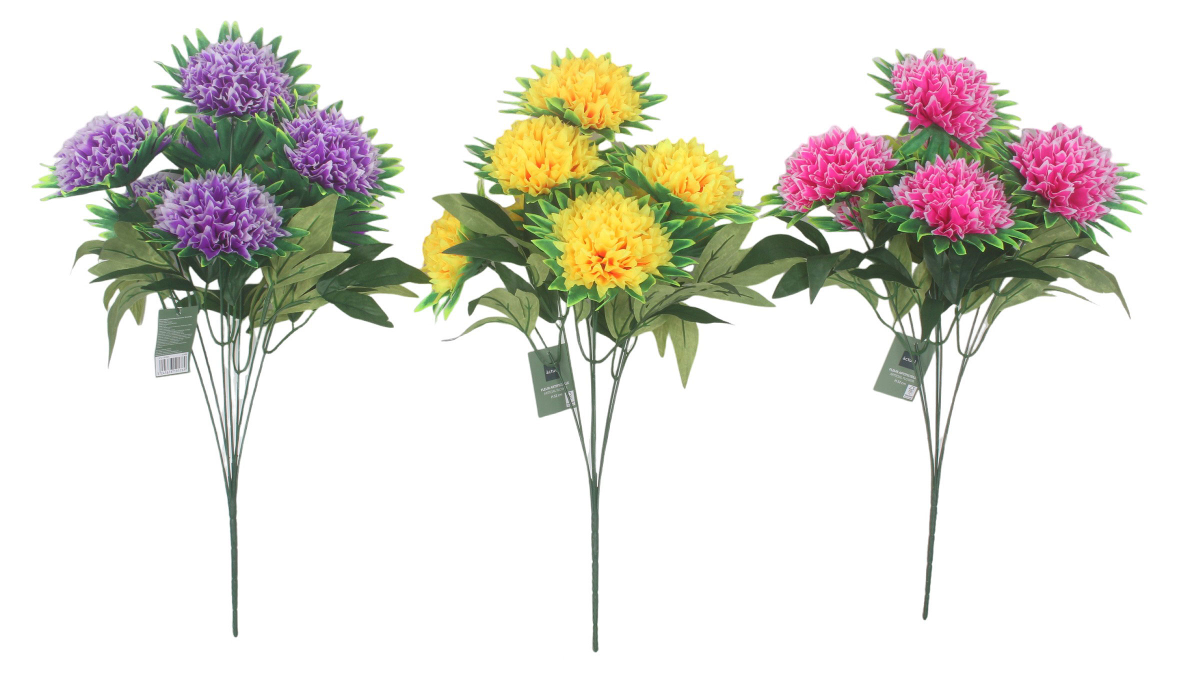 Изображение товара Цветок искусственный Actuel Хризантема кустовая, 52 см в ассортименте