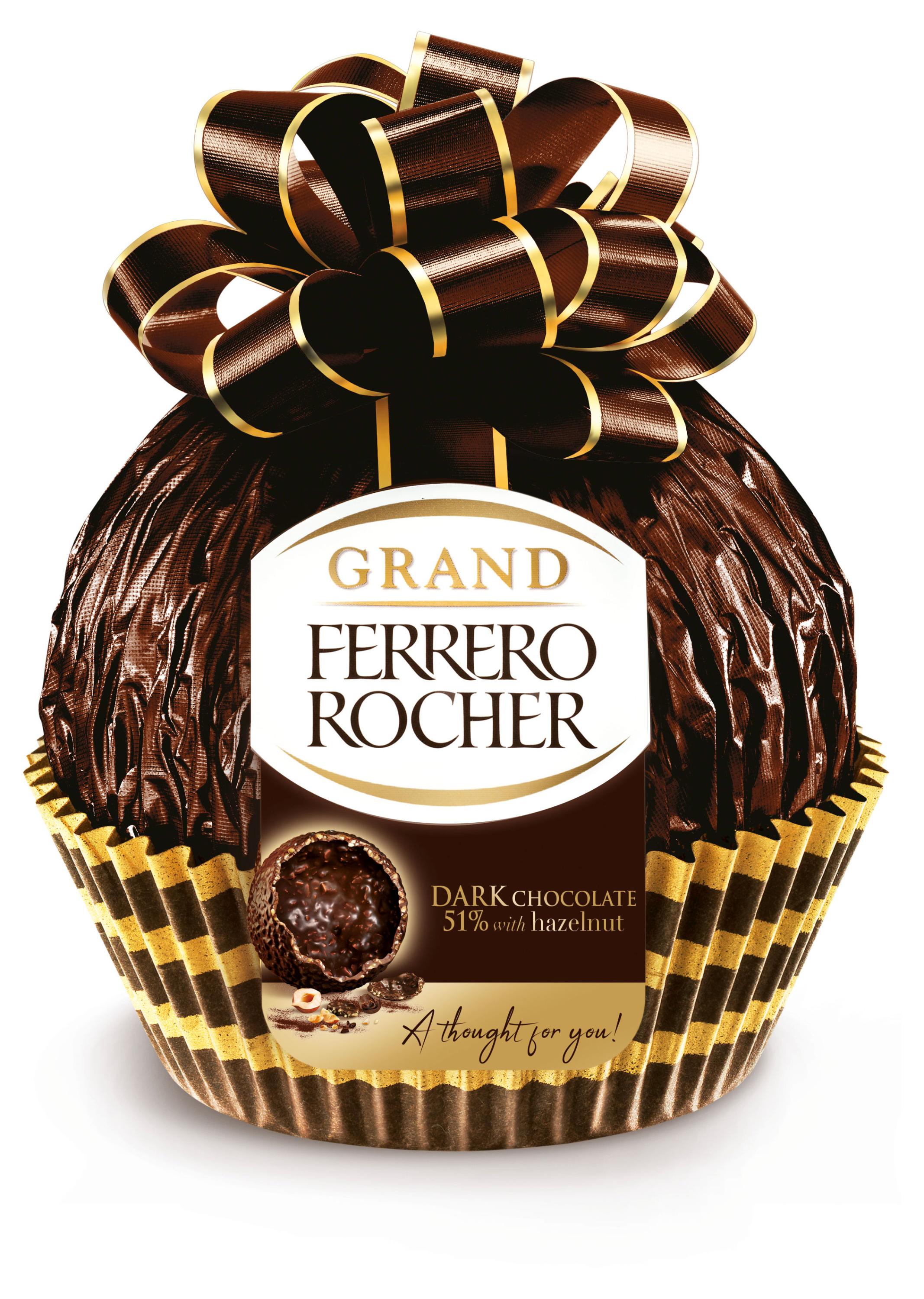 

Шоколадный шар с начинкой FERRERO Rocher Grand темный шоколад, 125 г