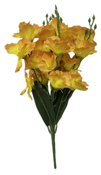 Изображение товара Цветок искусственный Гладиолус желтый, h 45 см