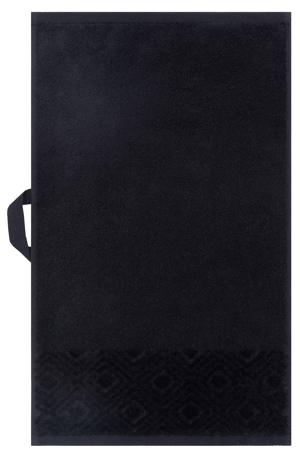 

Полотенце махровое Actuel черное, 30х50 см