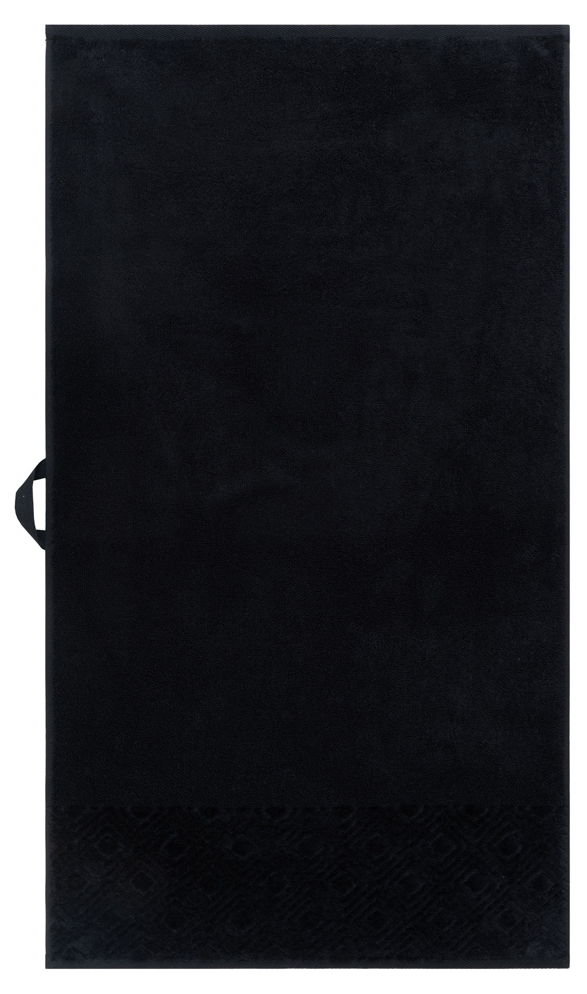 Изображение товара Махровое полотенце Actuel черное 50х90 см из 100% хлопка