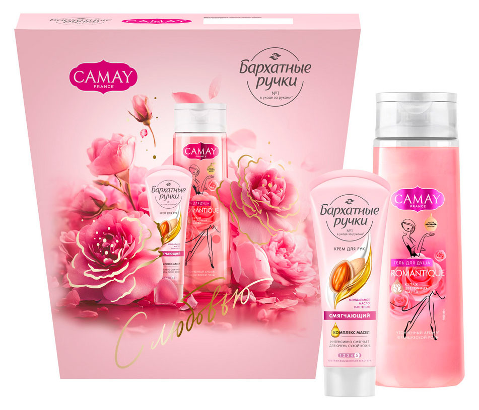 Изображение товара Подарочный набор CAMAY парфюмированный гель для душа и крем для рук женский