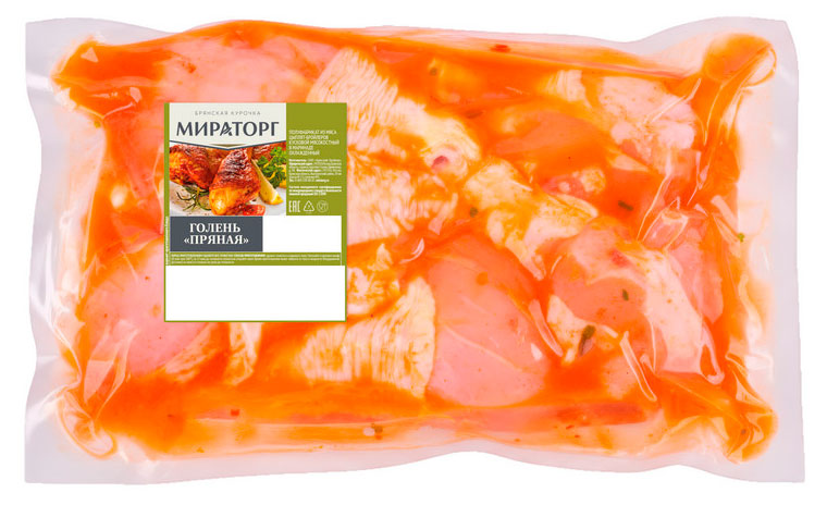

Голень пряная цыпленка-бройлера Мираторг в маринаде охлажденная, ~ 1 кг