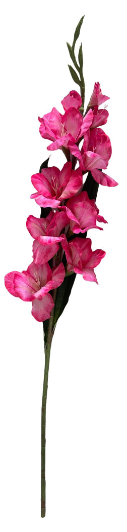 Изображение товара Цветок искусственный Гладиолус фуксия, h 102 см
