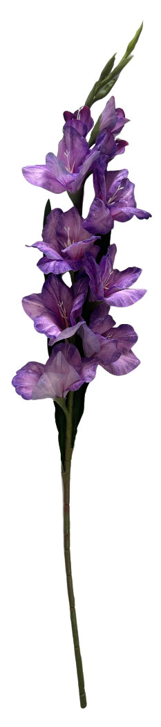 

Цветок искусственный Гладиолус темно-фиолетовый, h 102 см