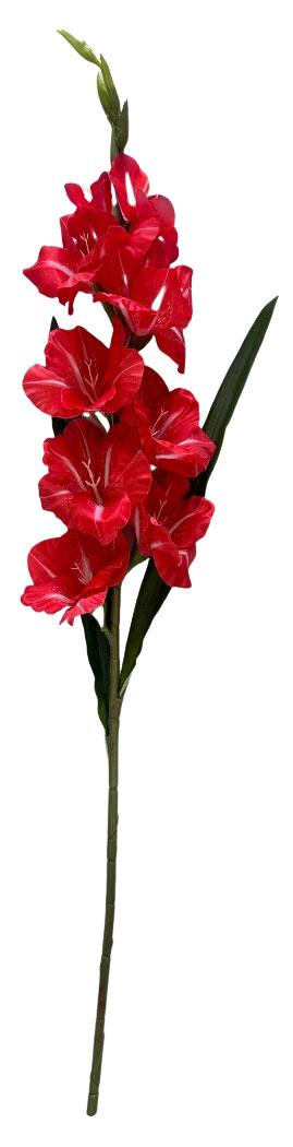 

Цветок искусственный Гладиолус красный, h 102 см