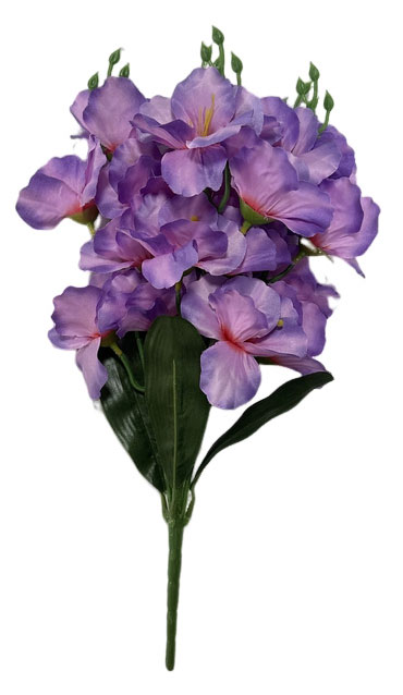 Изображение товара Цветок искусственный Гладиолус темно-фиолетовый 45 см, 1 шт