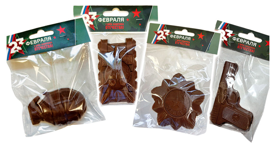 

Шоколад фигурный Chocoworld Военный Арсенал 30 г, 1 шт в ассортименте