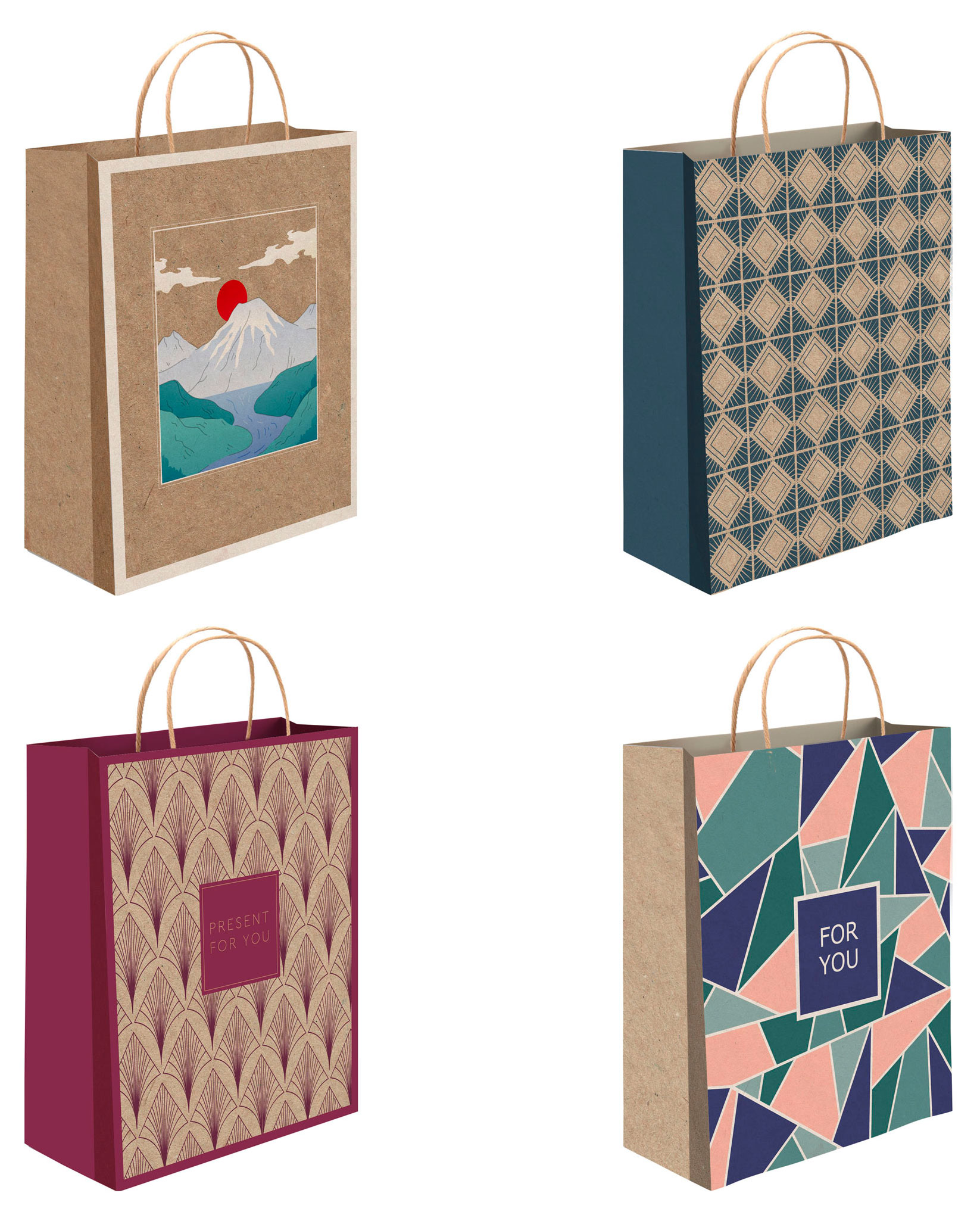 Изображение товара Подарочный пакет крафт 26х32 см стильный и практичный