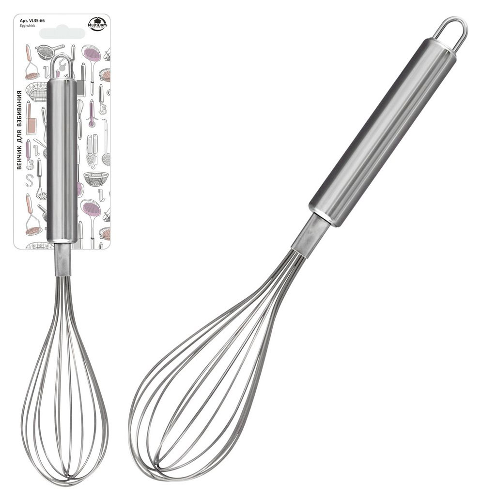 

Венчик для взбивания MultiDom нержавеющая сталь, 27 см