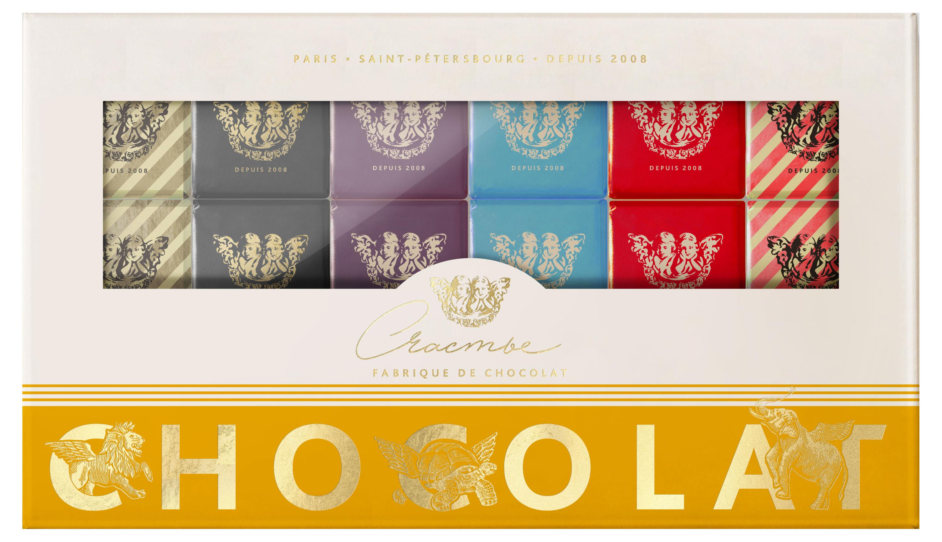 

Коллекция шоколадных плиток Счастье с пралине, 180 г