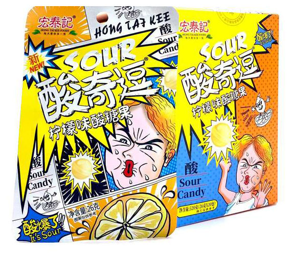 

Карамель HongTaiKee кислая со вкусом лимона Китай, 20 г