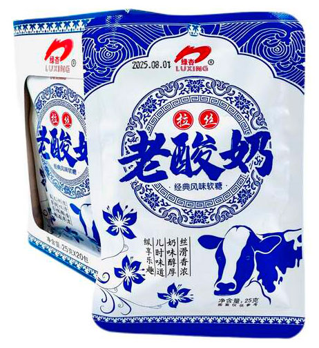 Изображение товара Карамель жевательная Luxiing Молочный йогурт Китай 22 г