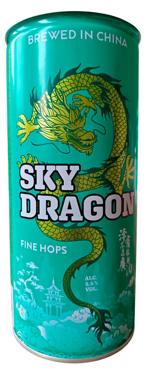 

Пиво Sky Dragon Fine Hops светлое нефильтрованное Китай, 1 л