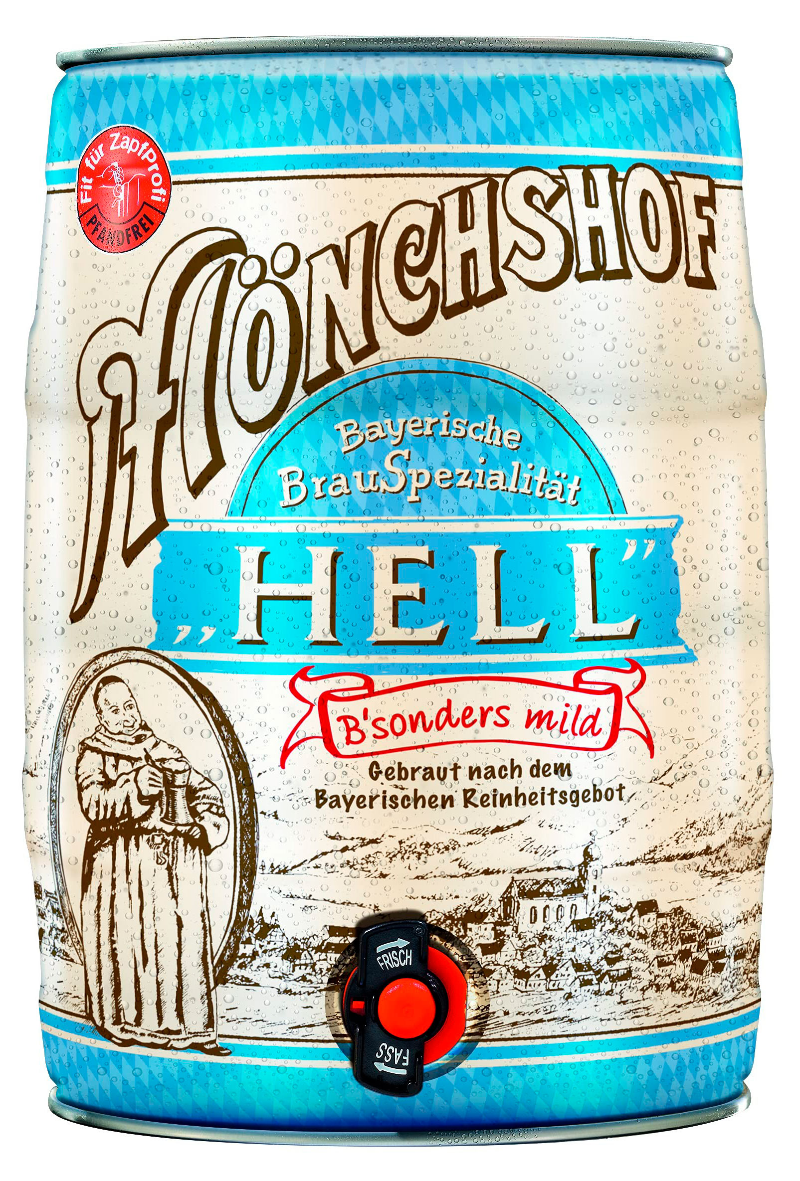 

Пиво Monchshof Hell светлое фильтрованное Германия, 5 л