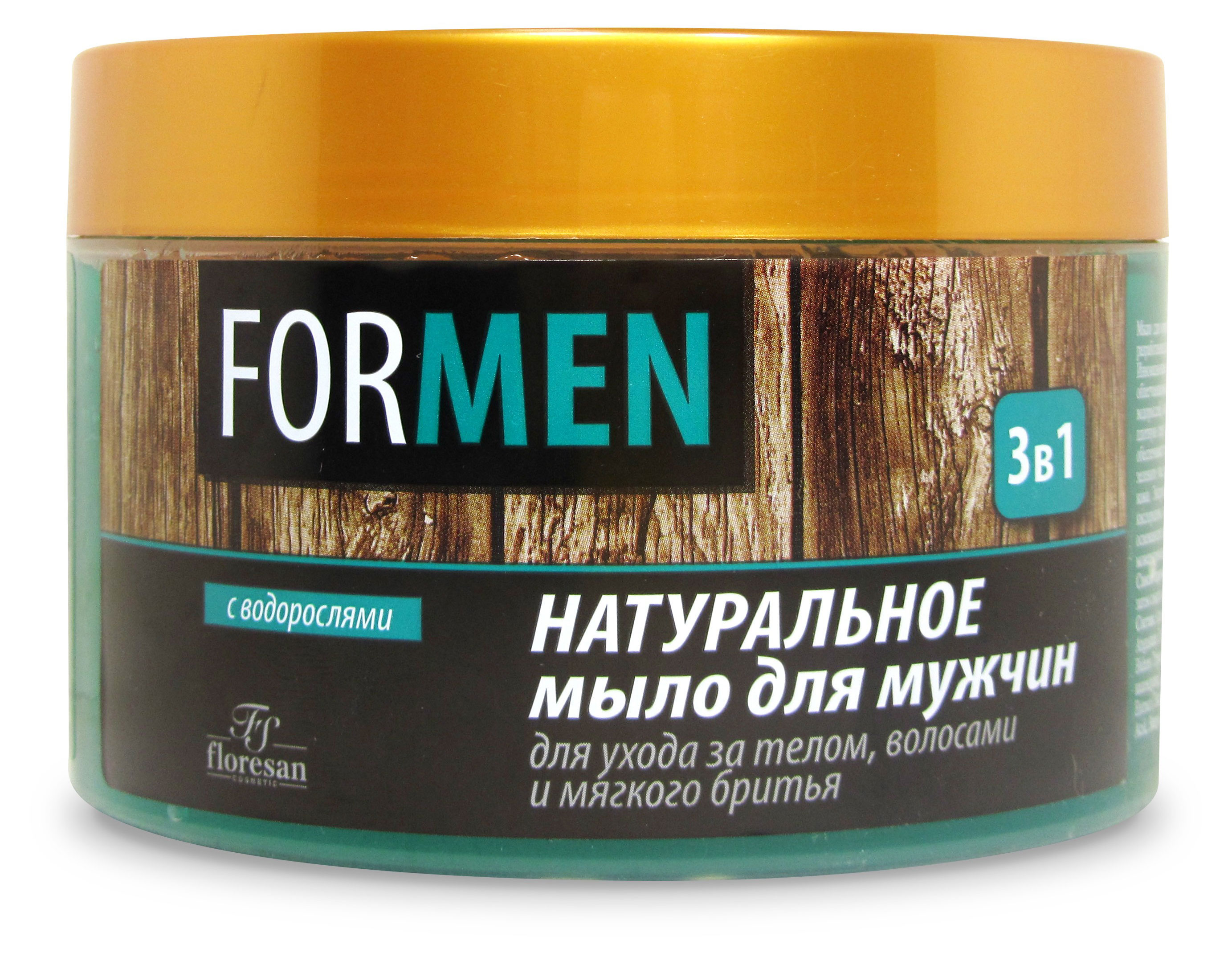 

Мыло мужское Floresan 3 в 1 с водорослями, 450 мл