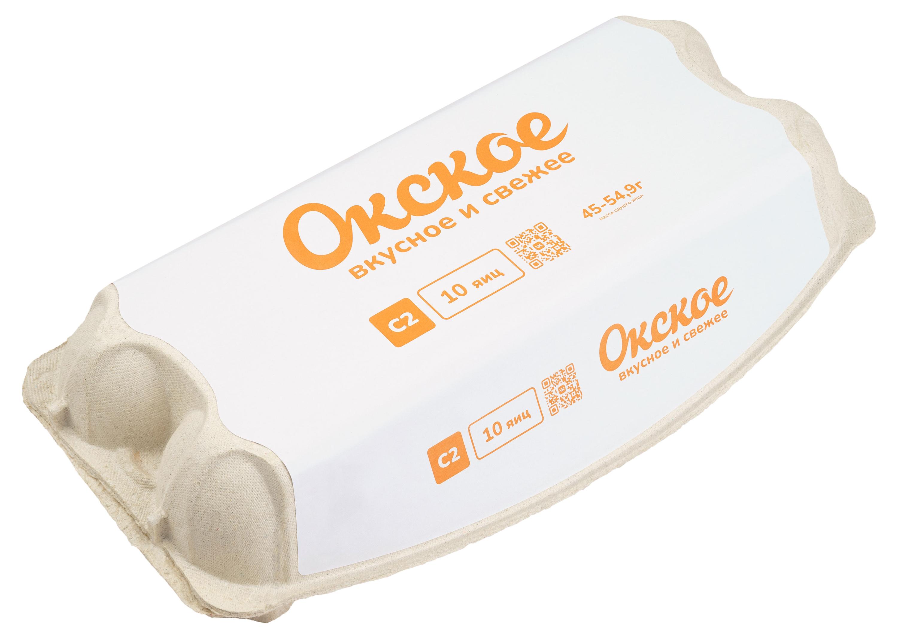 

Яйца куриные Окское столовые С2 белые, 10 шт