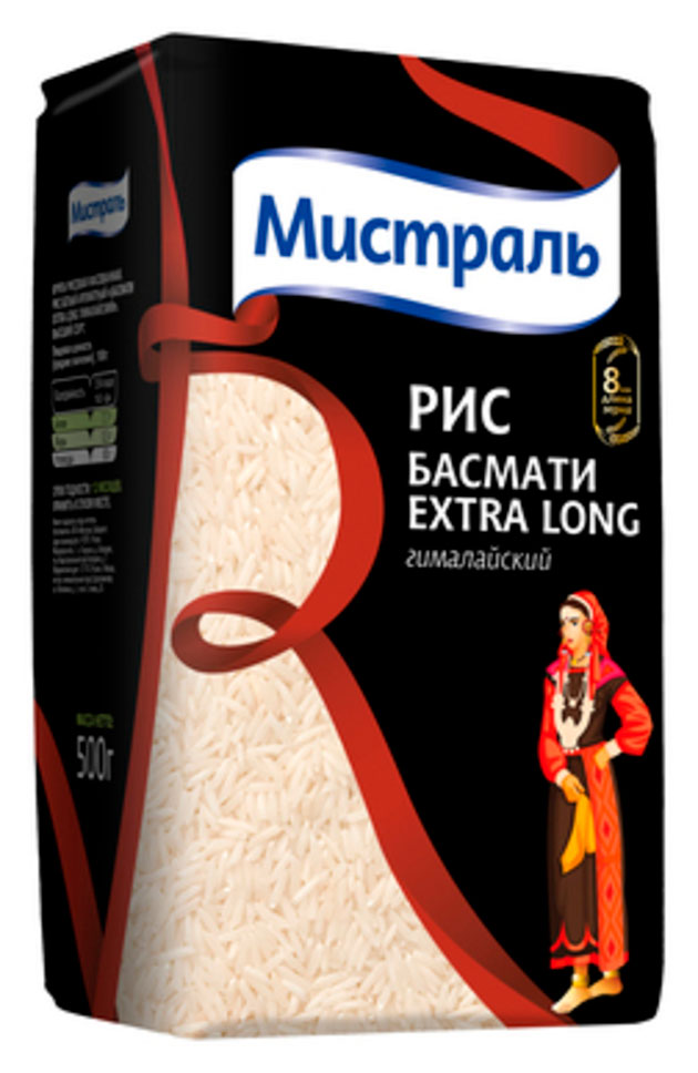 

Рис Мистраль Басмати Extra Long гималайский, 500 г