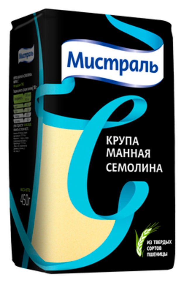 

Крупа манная Мистраль семолина, 450 г