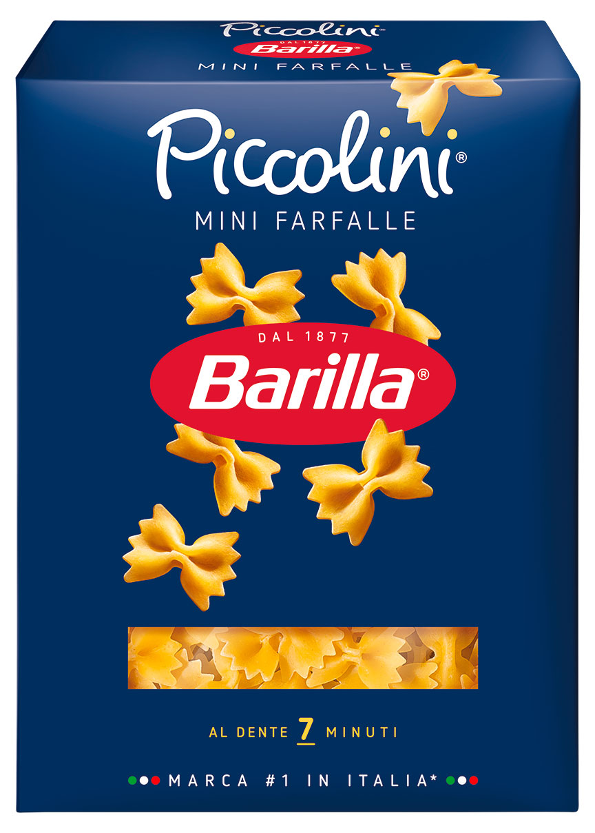 Изображение товара Макаронные изделия Barilla Mini Farfalle 400 г - Специальная форма для блюд