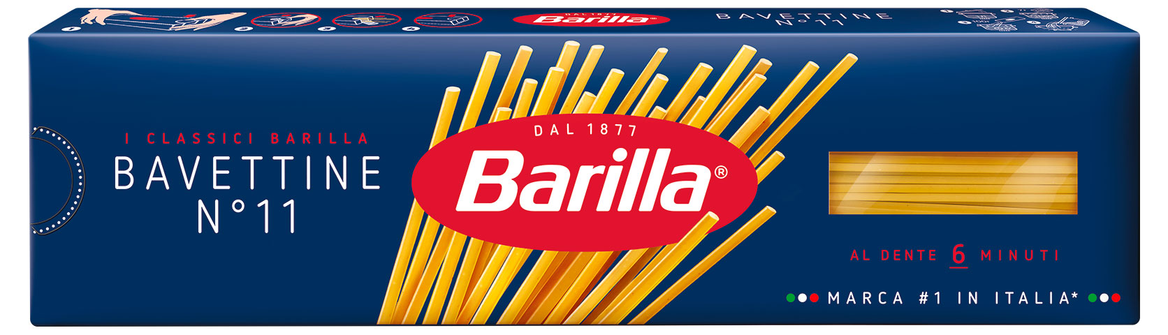 

Макаронные изделия Barilla Bavettine n.11 спагетти, 450 г