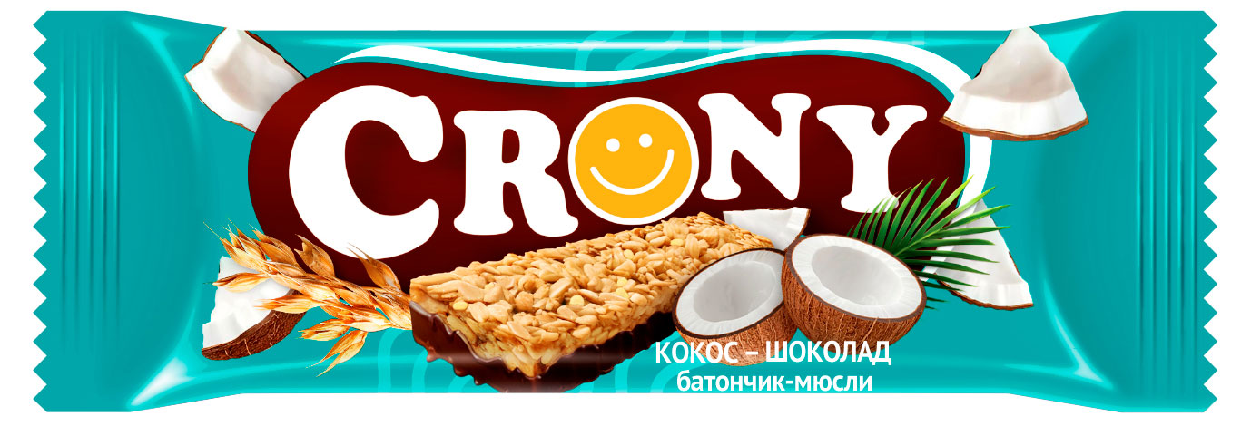 

Батончик-мюсли Леовит Crony Кокос-шоколад, 50 г