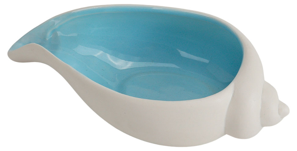 Изображение товара Подставка декоративная для украшений Actuel Ракушка керамическая, 20,5х9,8х5 см