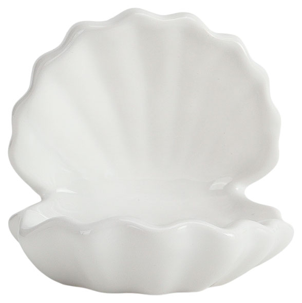 Изображение товара Подставка декоративная для украшений Actuel Гребешок белый керамический, 11х11х11 см