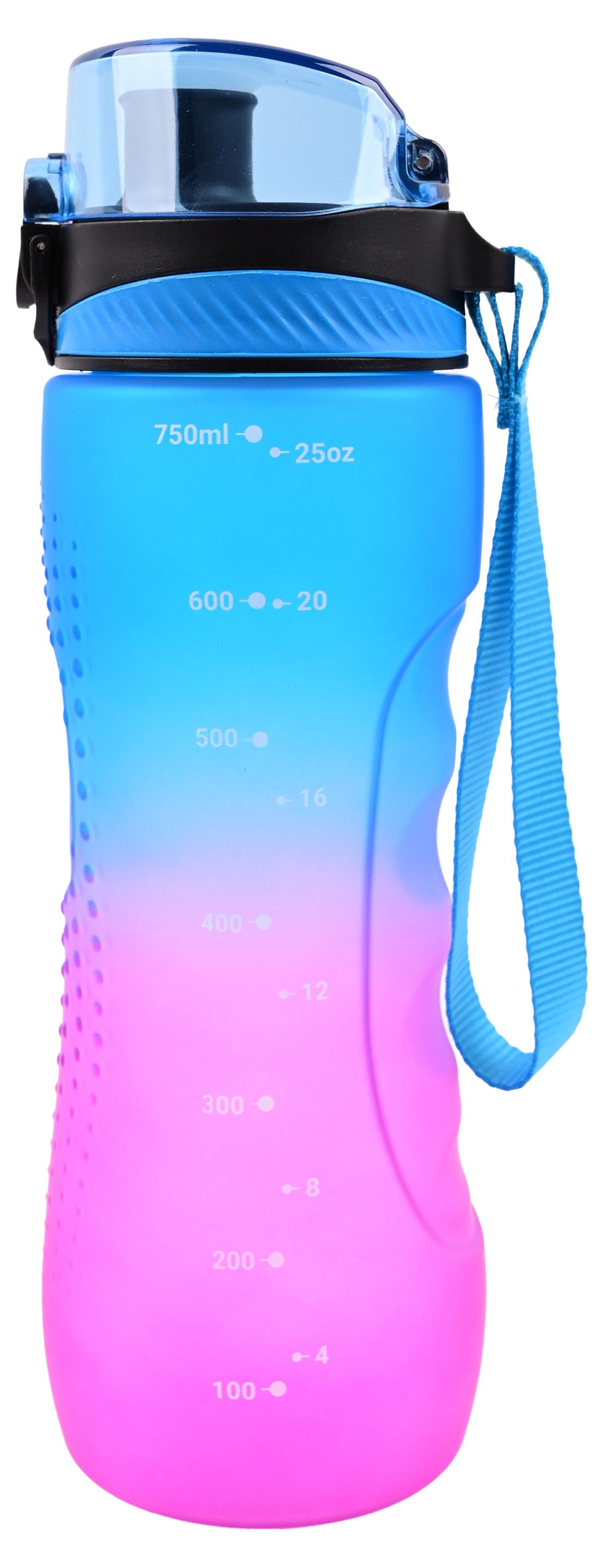 

Бутылка для воды с мерной шкалой 750 мл, 1 шт в ассортименте